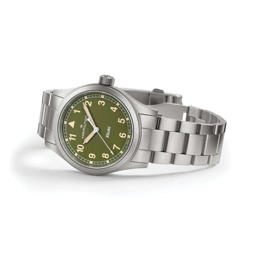 Khaki Field Quartz 38mm - Green on Bracelet - Image 2