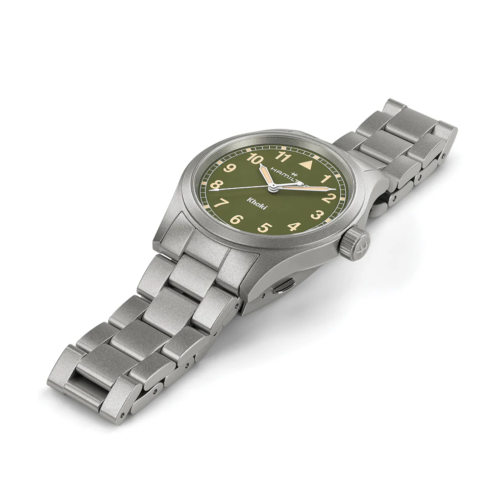 Khaki Field Quartz 38mm - Green on Bracelet - Image 4