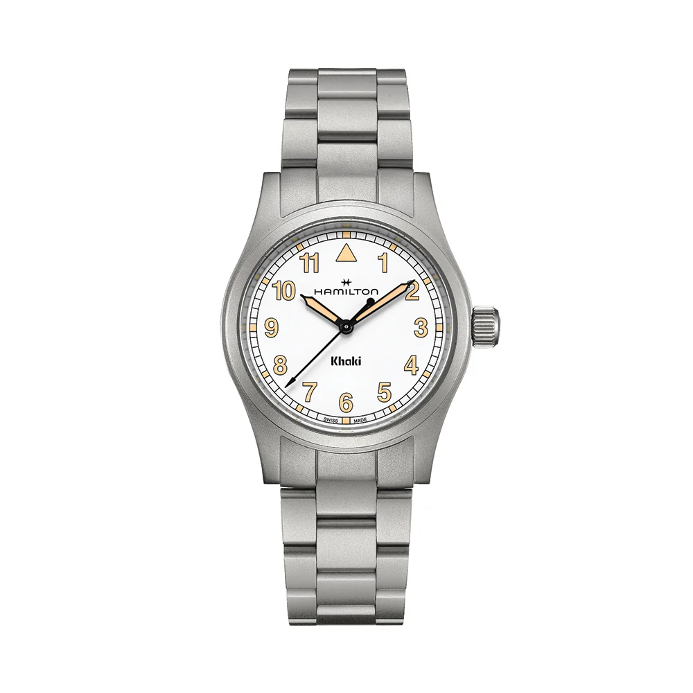 Khaki Field Quartz 38mm - White on Bracelet