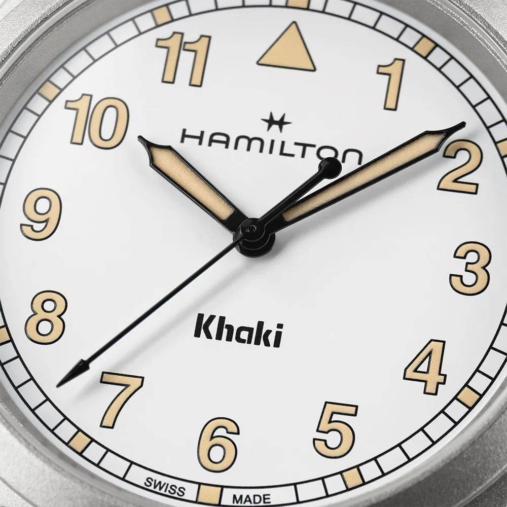 Khaki Field Quartz 38mm - White on Bracelet - Image 3