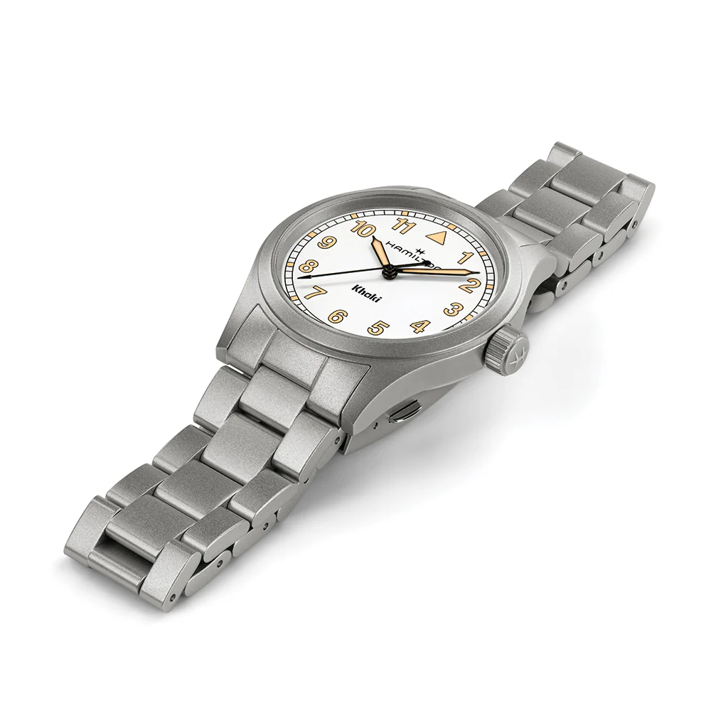 Khaki Field Quartz 38mm - White on Bracelet - Image 4