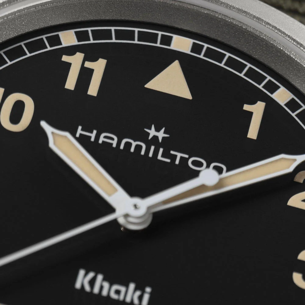 Khaki Field Quartz 38mm - Black on One-Piece Textile Strap - Image 4
