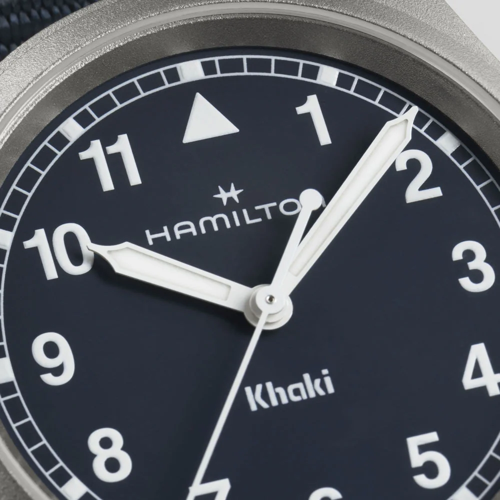Khaki Field Quartz 33mm - Blue on One-Piece Textile Strap - Image 4