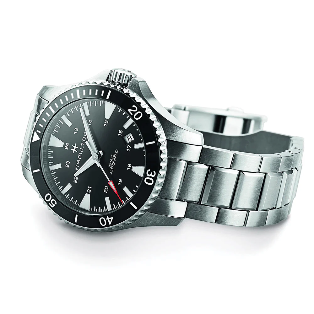 Khaki Navy Scuba Auto 40mm - Black on Bracelet - Image 5