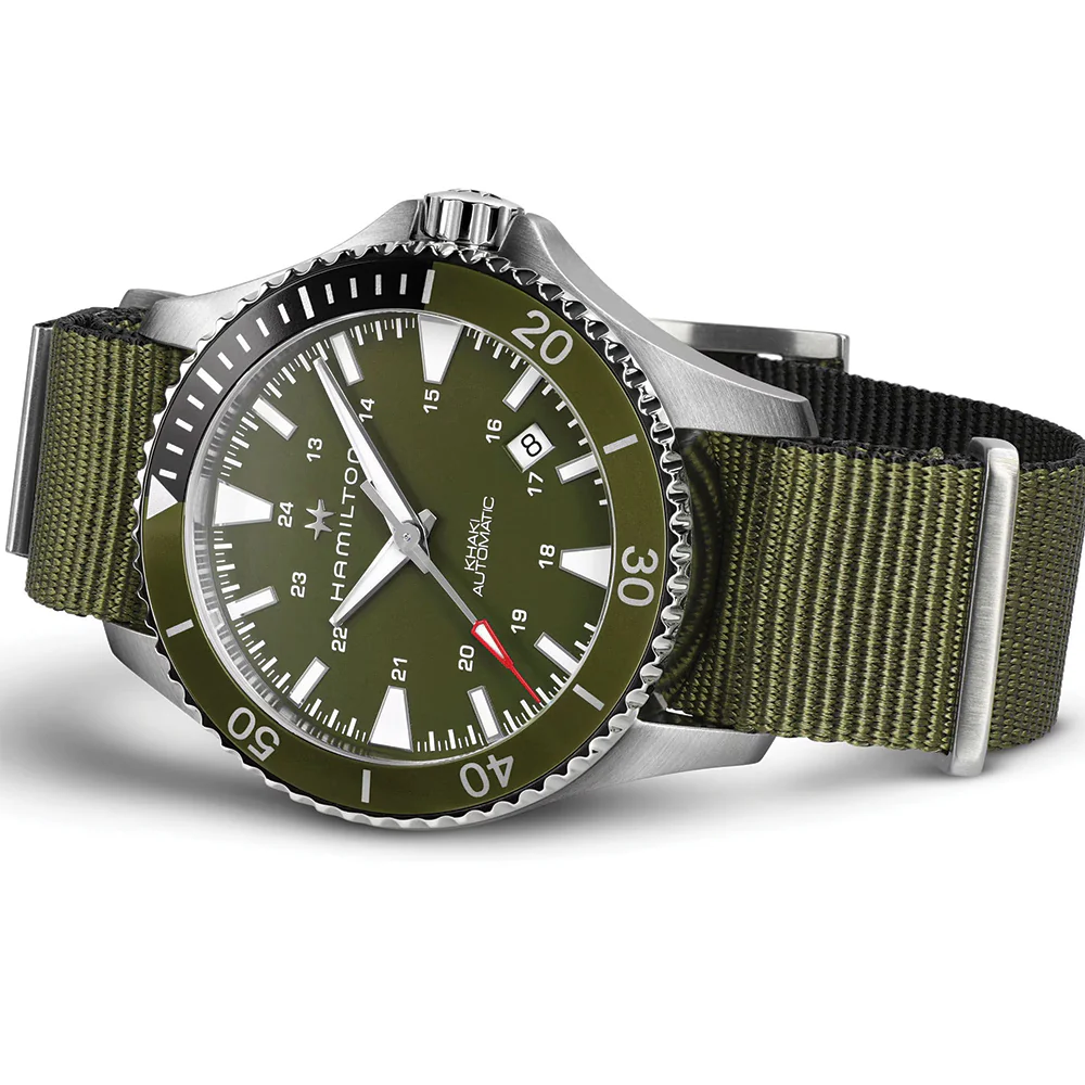 Khaki Navy Scuba Auto 40mm - Green on Green Strap - Image 5