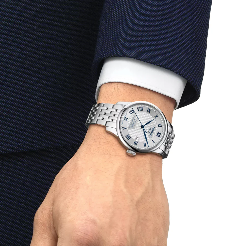 Le Locle Automatique Gent 20th Anniversary 39.3mm - Silver on Bracelet - Image 3