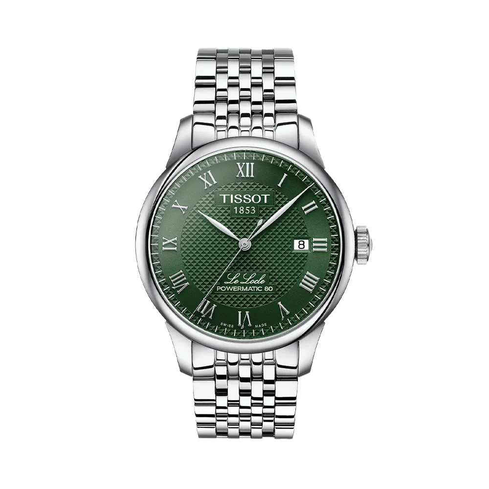 Le Locle Powermatic 80 39.3mm - Green on Bracelet
