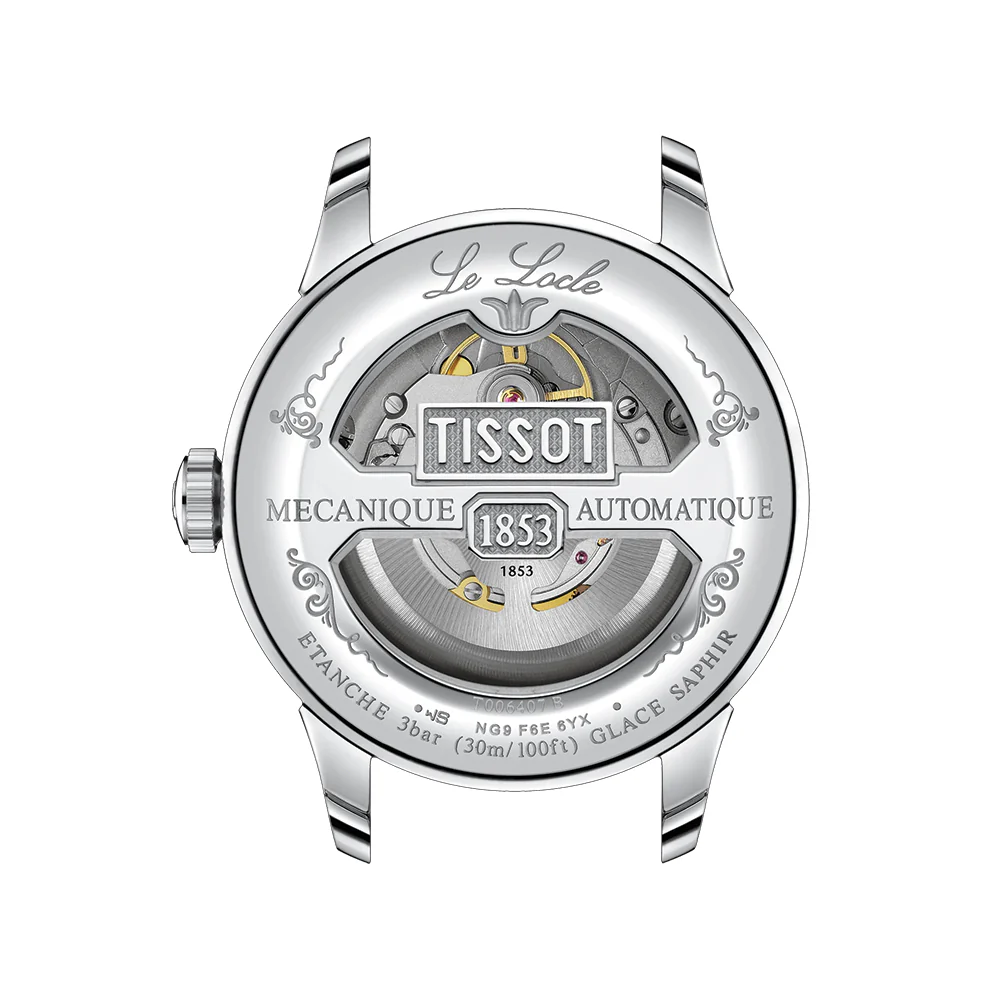Le Locle Powermatic 80 39.3mm - Silver on Leather Strap - Image 3