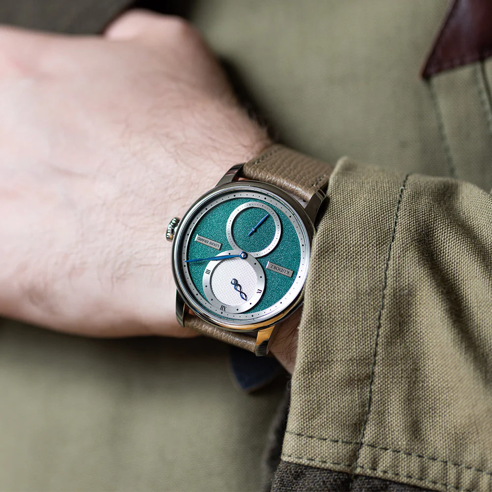 Louis Erard x KUDOKE Le Régulateur 42mm - Forest Green - Image 2