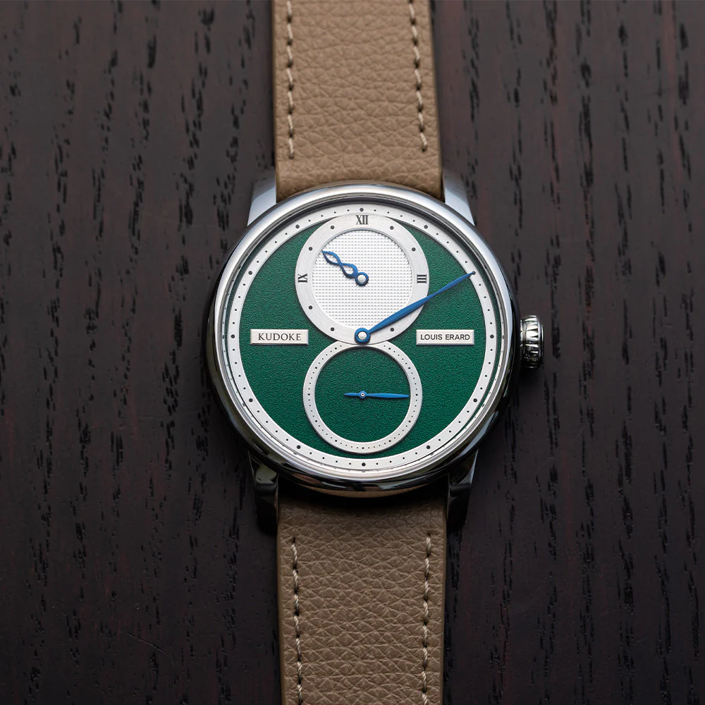 Louis Erard x KUDOKE Le Régulateur 42mm - Forest Green - Image 3