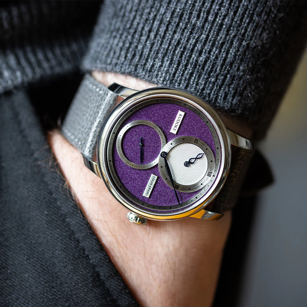 Louis Erard x KUDOKE Le Régulateur 42mm - Purple - Image 2