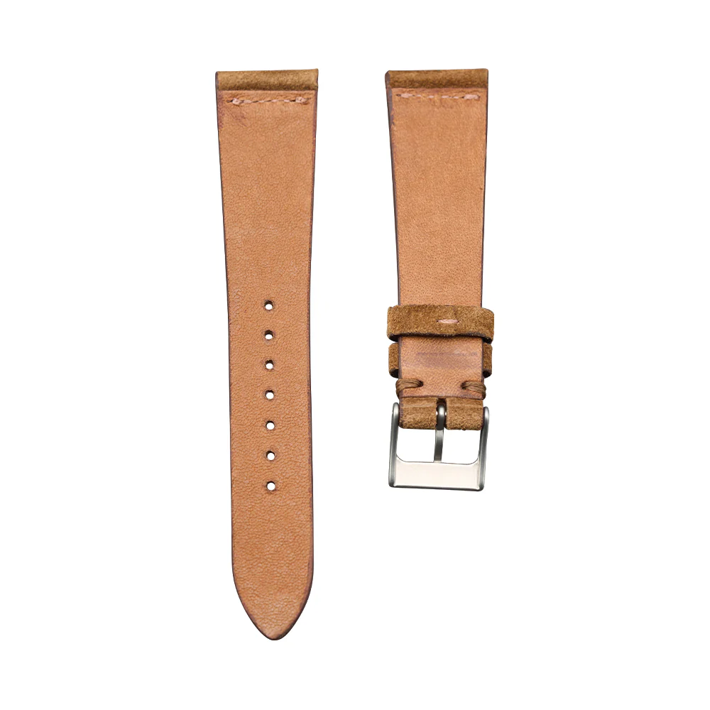 Light Brown English Suede Leather Strap - Image 2