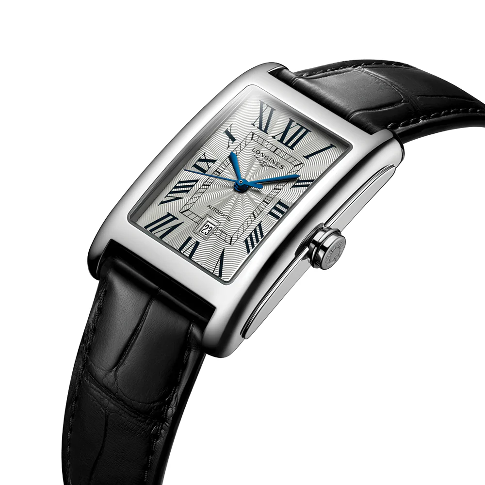 DolceVita 43.8mm - Silver "Fliniqué" on Leather Strap - Image 2