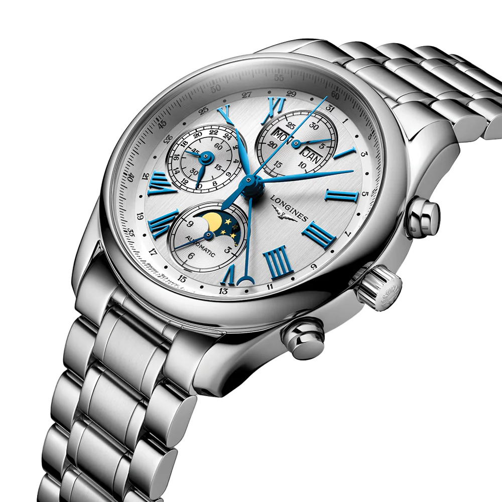 Master Collection Chrono Moonphase 40mm - Silver on Bracelet - Image 4