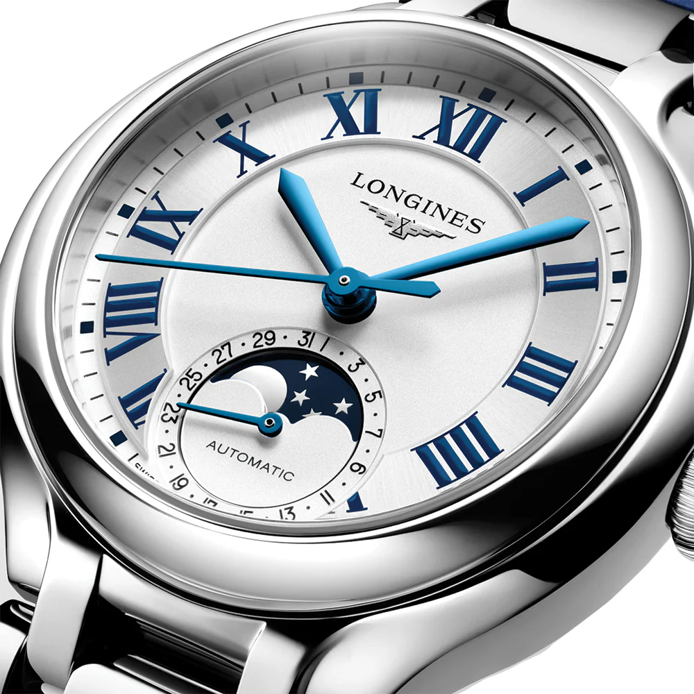 PrimaLuna Moonphase 34mm - Opaline Ivory on Bracelet - Image 3