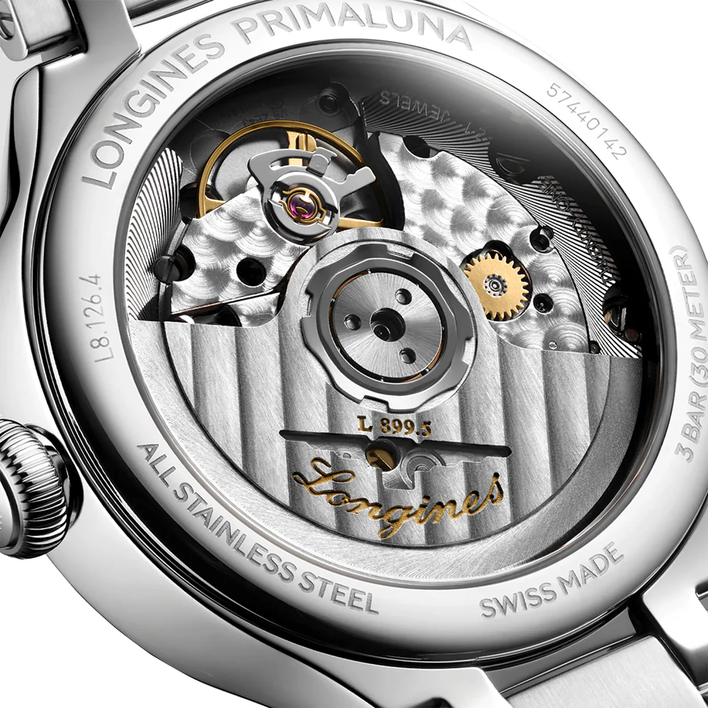 PrimaLuna Moonphase 34mm - Opaline Ivory on Bracelet - Image 5