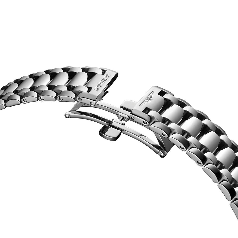 PrimaLuna Moonphase with Diamonds 34mm - White Mother-of-Pearl on Bracelet - Image 7