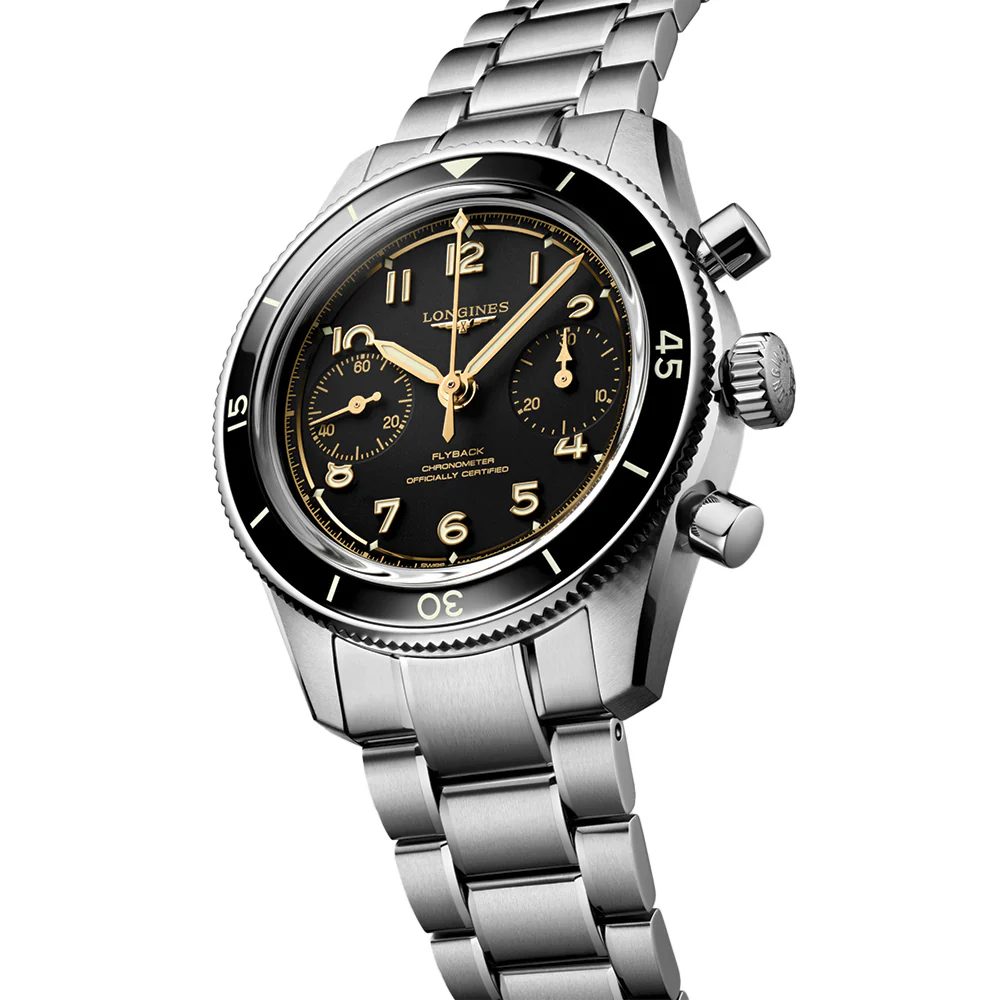 Longines Spirit Pilot Flyback 39.5mm - Black on Bracelet - Image 2