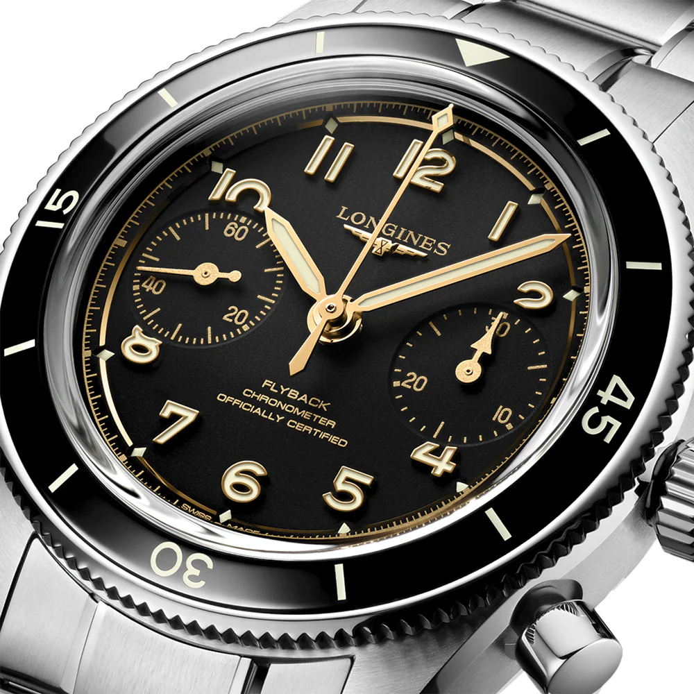 Longines Spirit Pilot Flyback 39.5mm - Black on Bracelet - Image 3