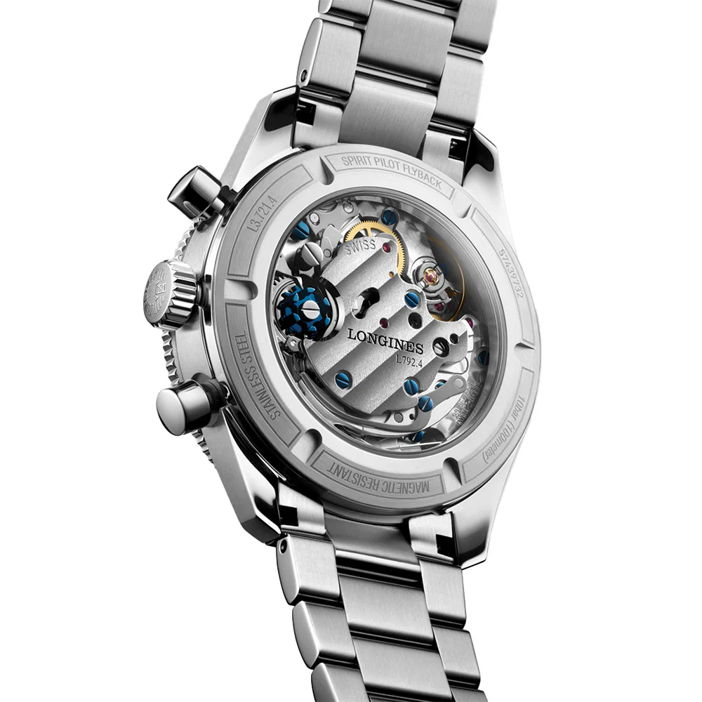 Longines Spirit Pilot Flyback 39.5mm - Black on Bracelet - Image 4