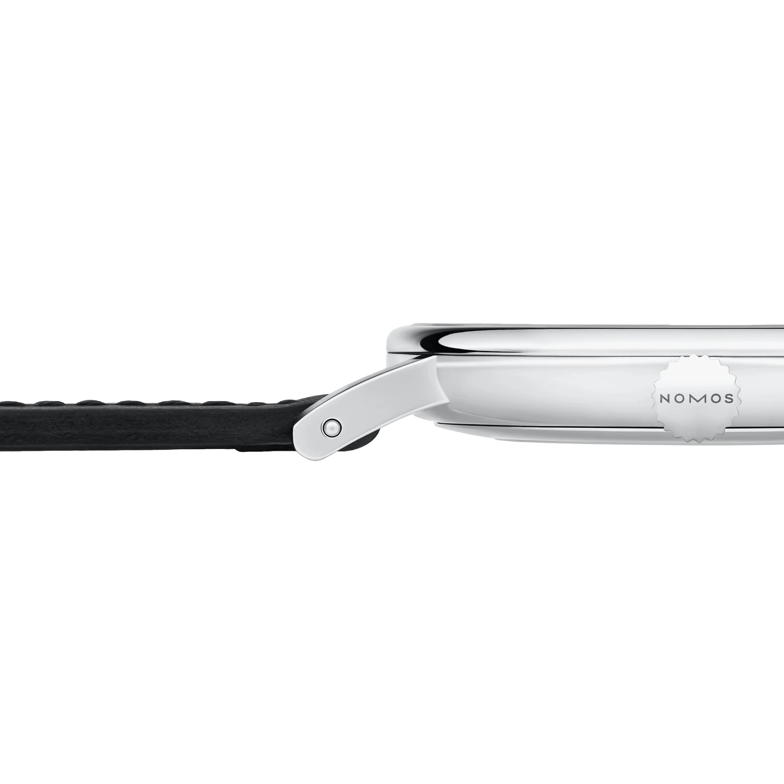 Ludwig 38mm - White Silver-Plated on Leather Strap - Image 5