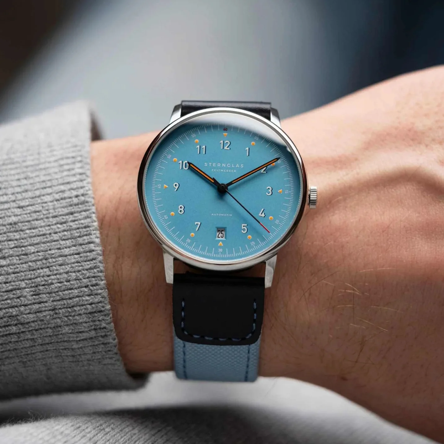 Lumatik Automatic 38mm - Blue on Nylon Strap - Image 3