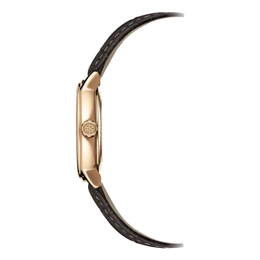 Maestro Moonphase Rose Gold 39.5mm - Silver on Leather Strap - Image 3