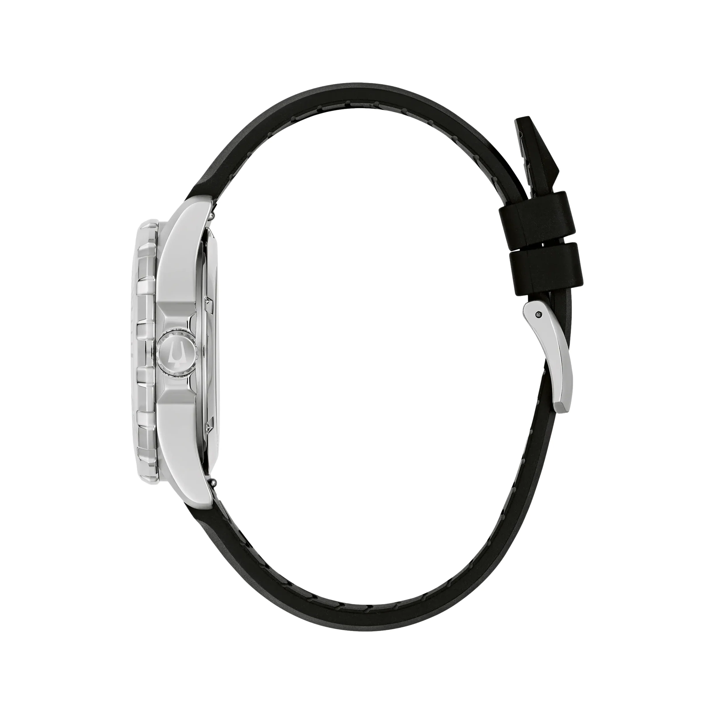 Marine Star Series B 41mm - Black on Rubber Strap - Image 4
