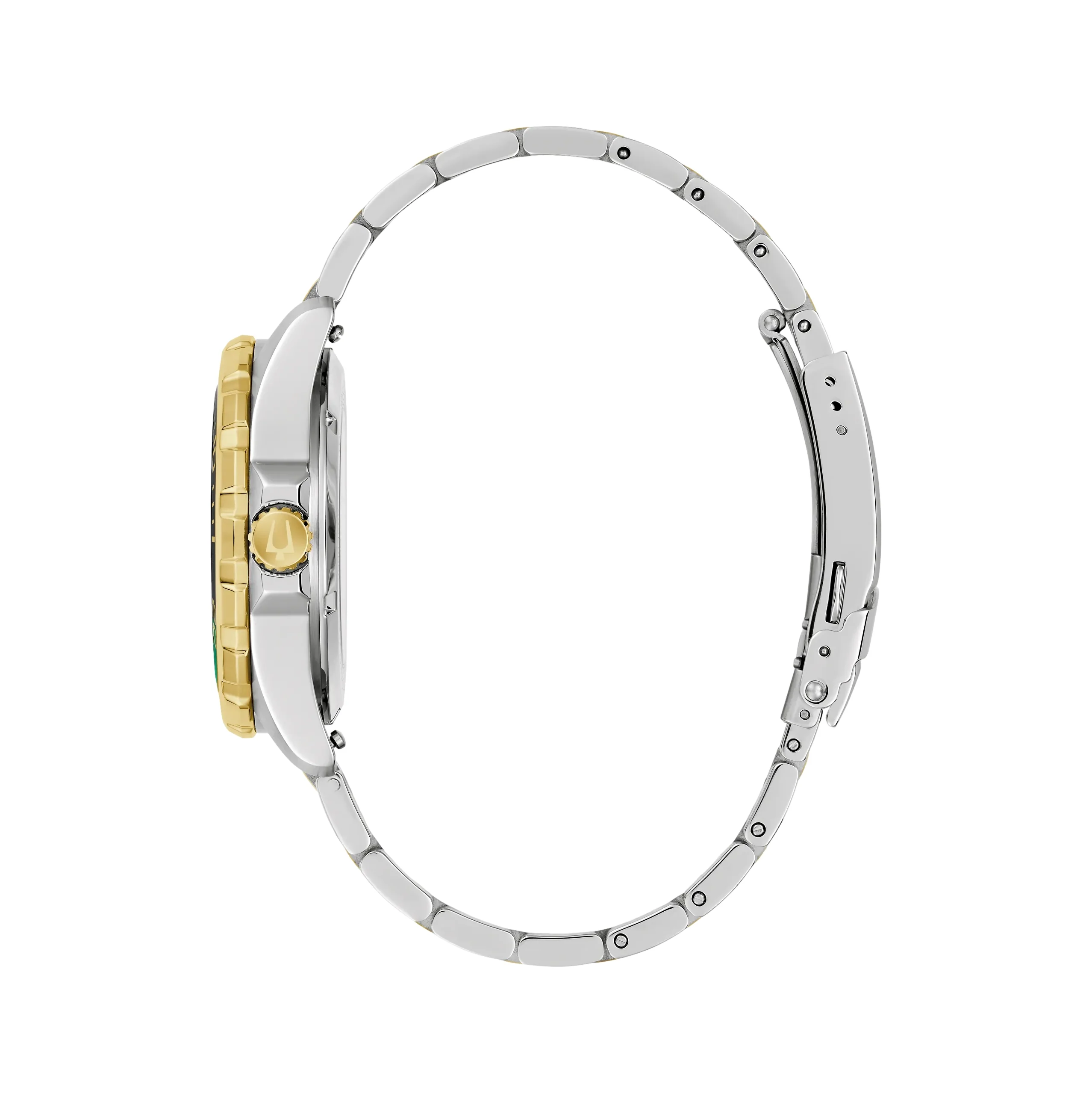 Marine Star Series B Two-Tone Gold-Tone 41mm - Green on Bracelet - Image 3
