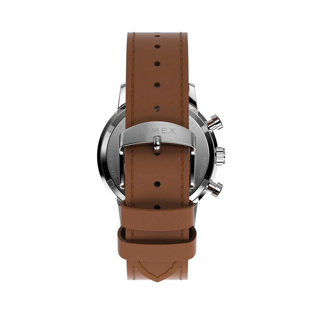 Marlin® Chronograph Tachymeter 40mm - Green on Leather Strap - Image 5