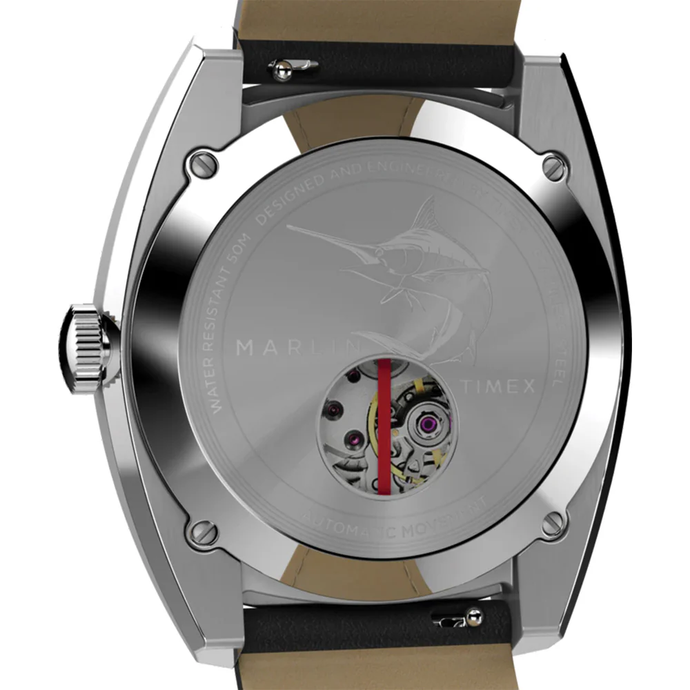 Marlin® Sub-Dial Automatic 39mm - Black on Leather Strap - Image 2