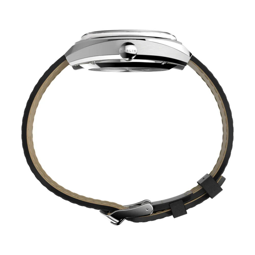 Marlin® Sub-Dial Automatic 39mm - Black on Leather Strap - Image 5