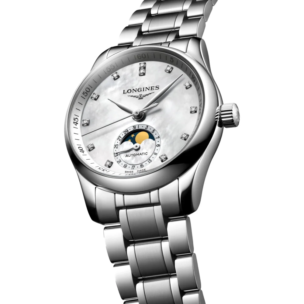 Master Collection Moonphase 34mm - Silver on Bracelet - Image 2