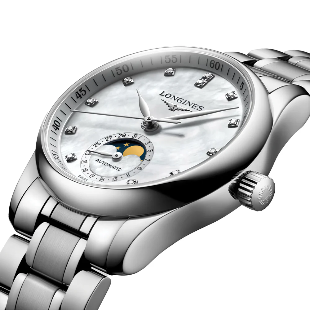 Master Collection Moonphase 34mm - Silver on Bracelet - Image 4