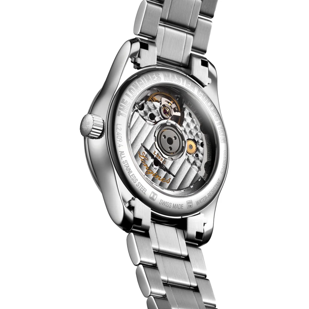 Master Collection Moonphase 34mm - Silver on Bracelet - Image 6