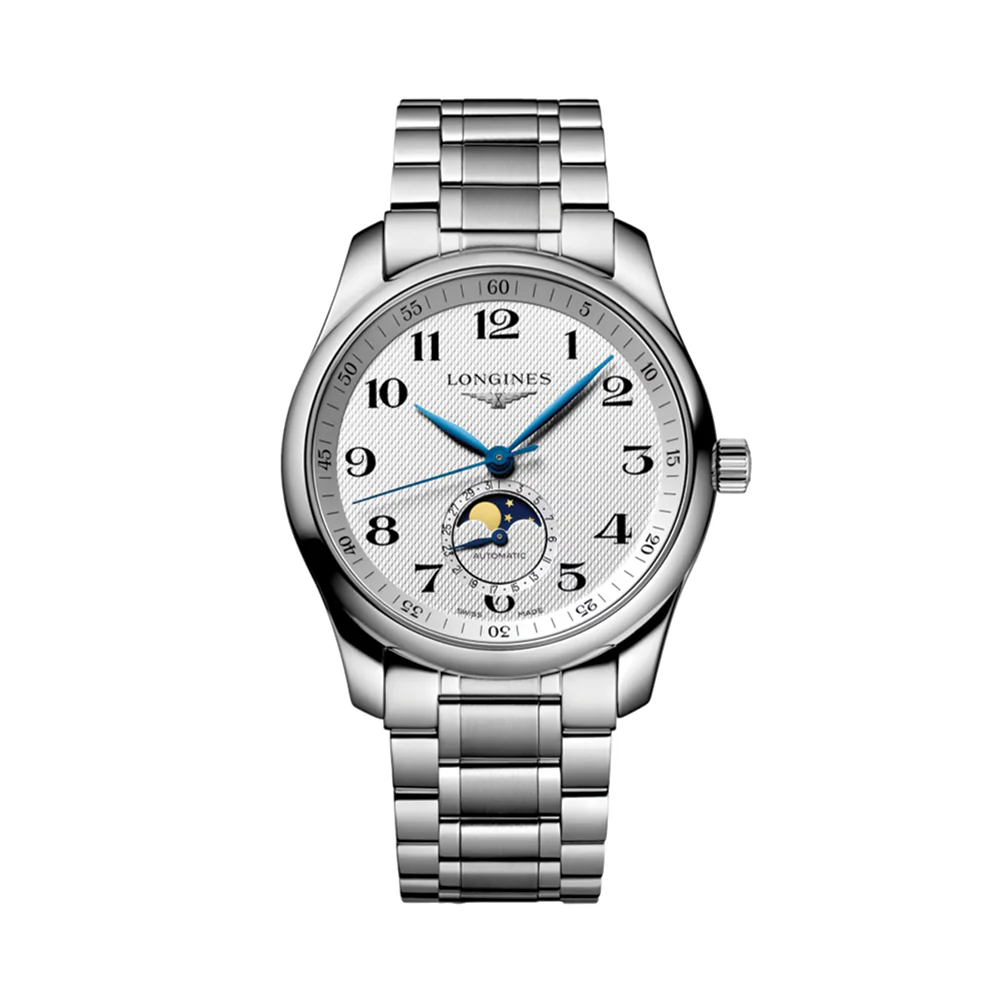Master Collection Moonphase 40mm - Silver "Barleycorn" on Bracelet