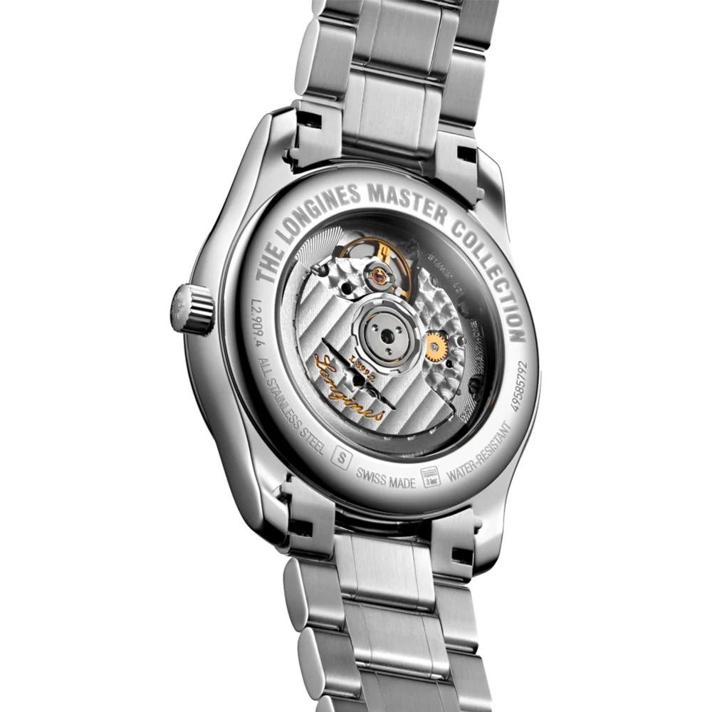 Master Collection Moonphase 40mm - Silver "Barleycorn" on Bracelet - Image 4