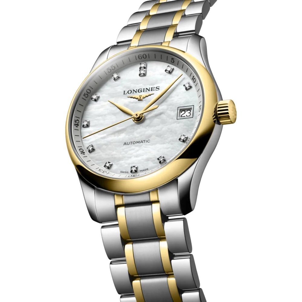 Master Collection Two-Tone 34mm - White Mother-Of-Pearl on Bracelet - Image 2