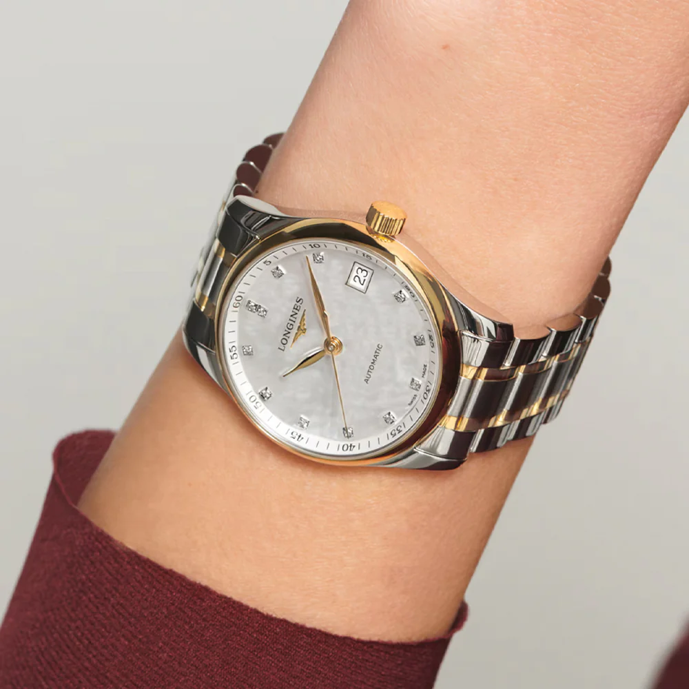 Master Collection Two-Tone 34mm - White Mother-Of-Pearl on Bracelet - Image 3