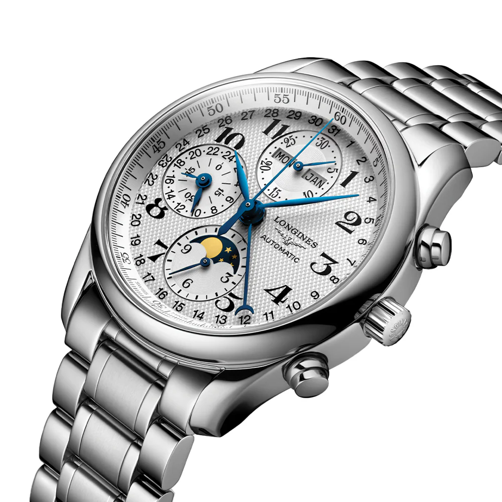 Master Collection Chronograph Moonphase 40mm - Silver on Bracelet - Image 4