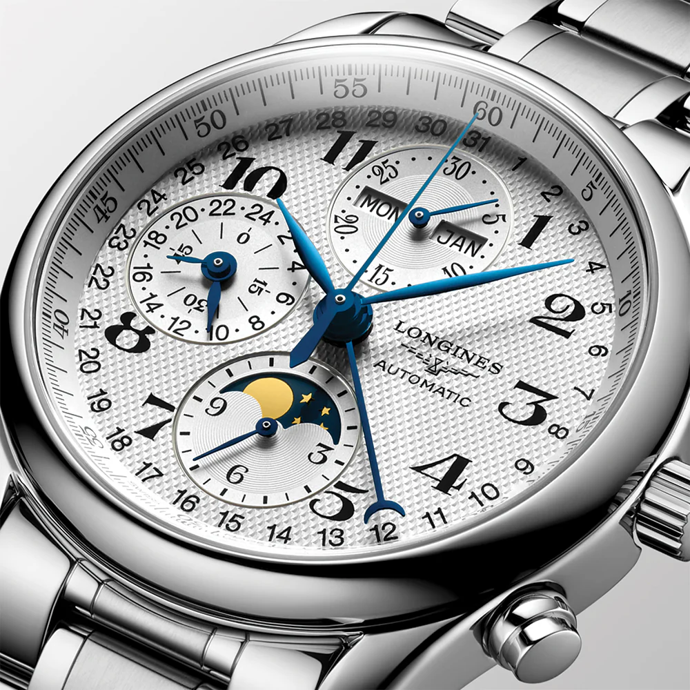 Master Collection Chronograph Moonphase 40mm - Silver on Bracelet - Image 5