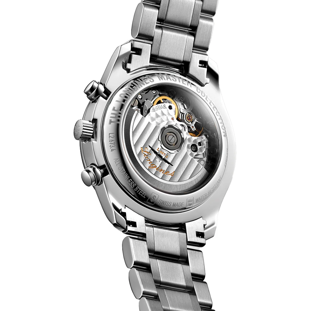 Master Collection Chronograph Moonphase 40mm - Silver on Bracelet - Image 6