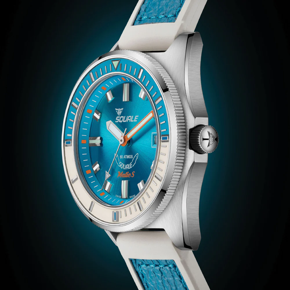 Matic S 37.8mm - Light Blue on HydroLeather Strap - Image 8