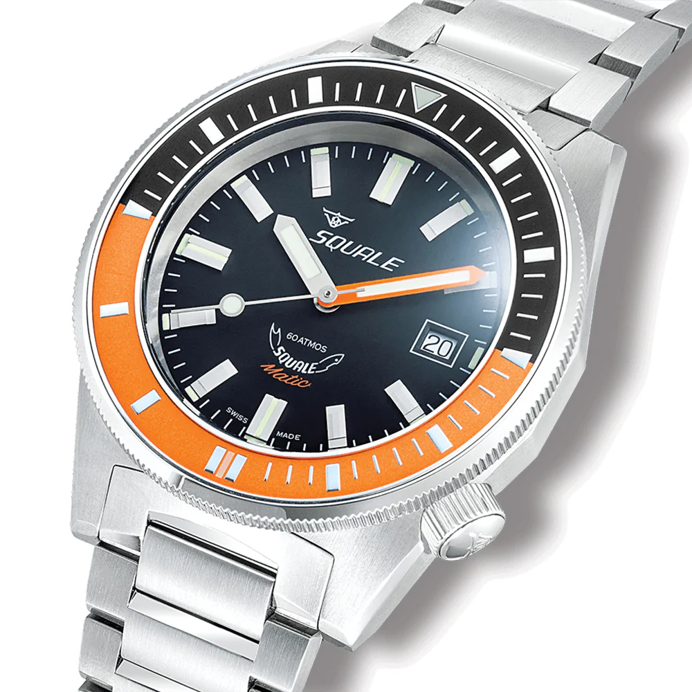 Matic 44mm - Black and Satin Orange on Bracelet - Image 3
