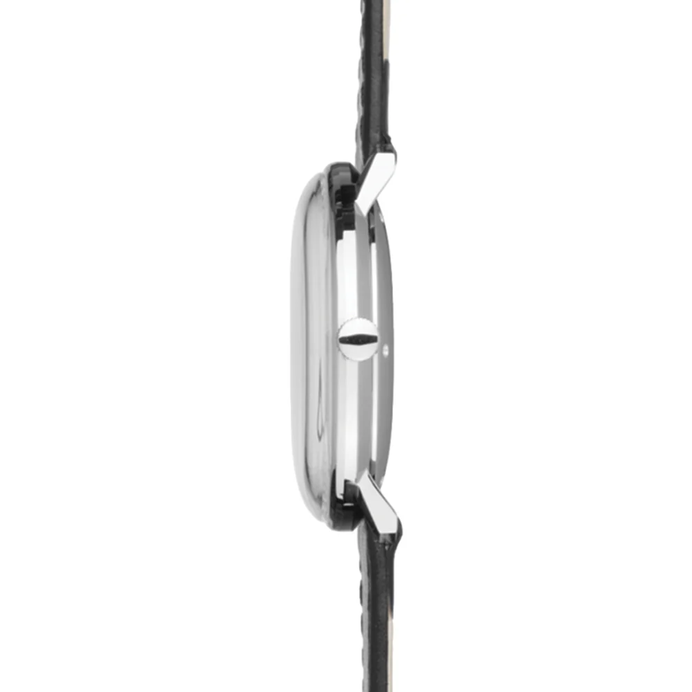 Max Bill Automatic 38mm - Silver on Leather Strap - Image 3