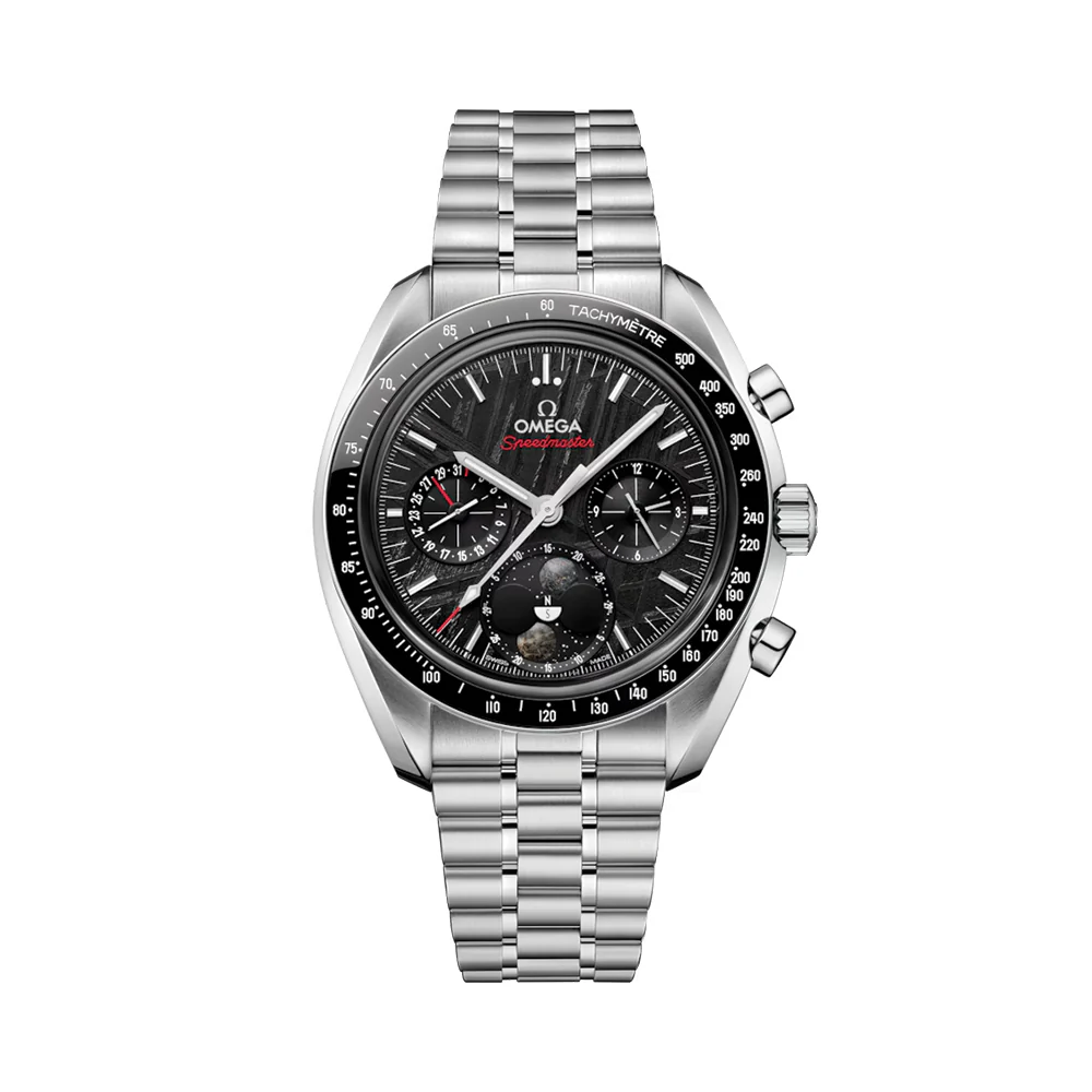 Speedmaster Moonphase Meteorite 43mm - Black PVD Dial on Bracelet