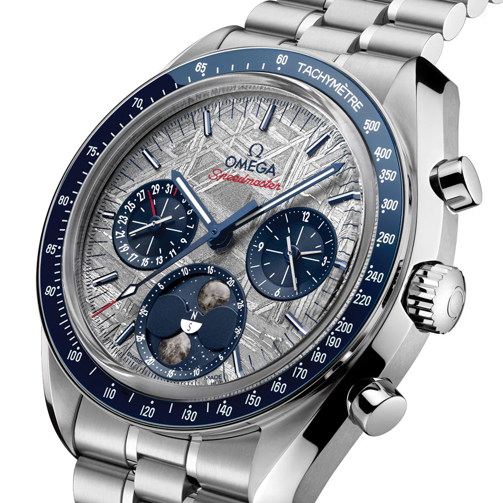 Speedmaster Moonphase Meteorite 43mm - Galvanic Grey on Bracelet - Image 2