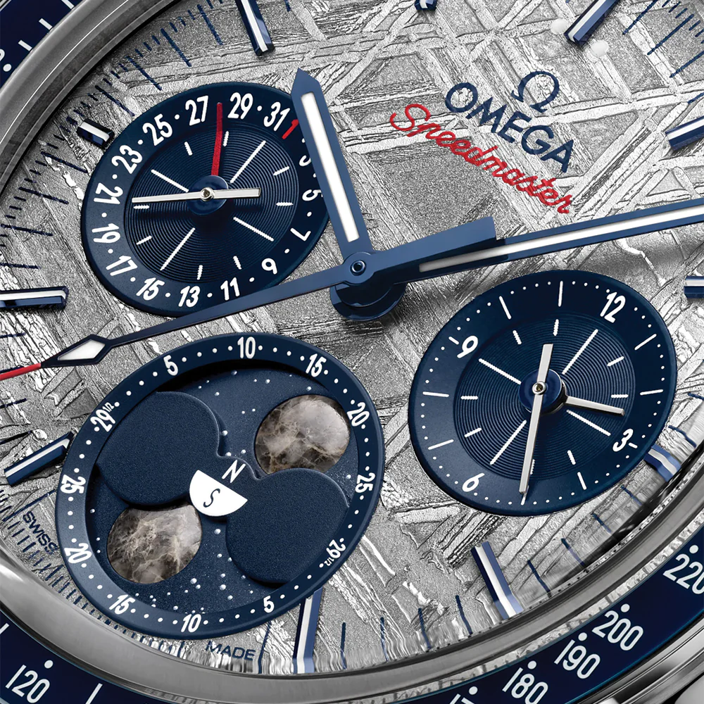 Speedmaster Moonphase Meteorite 43mm - Galvanic Grey on Bracelet - Image 3