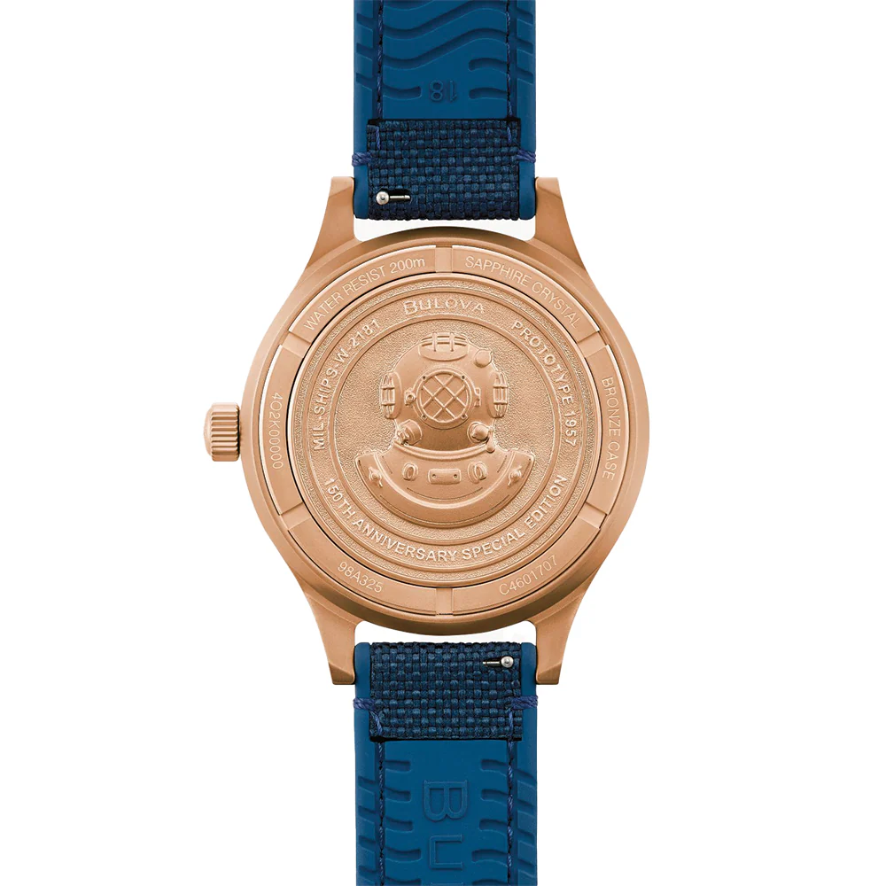 MIL-SHIPS Bronze Special Edition 41mm - Blue on Strap - Image 4