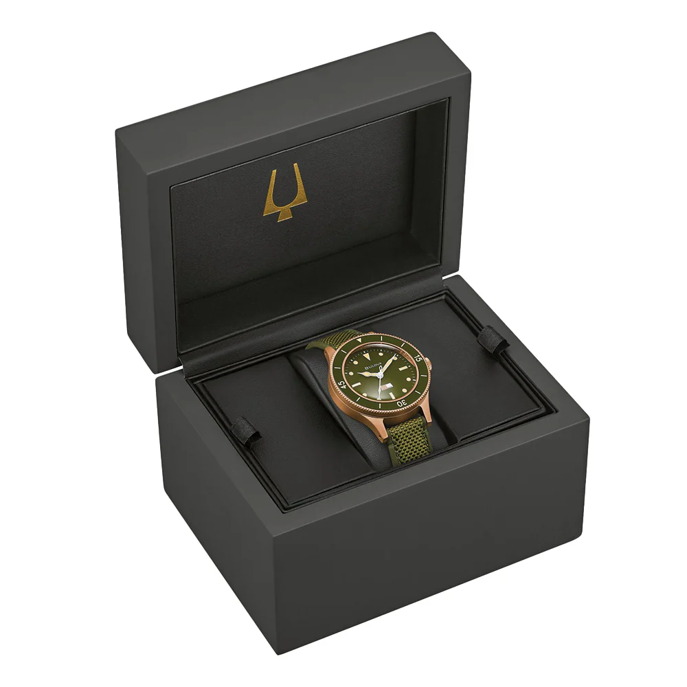 MIL-SHIPS Bronze Special Edition 41mm - Green on Strap - Image 4